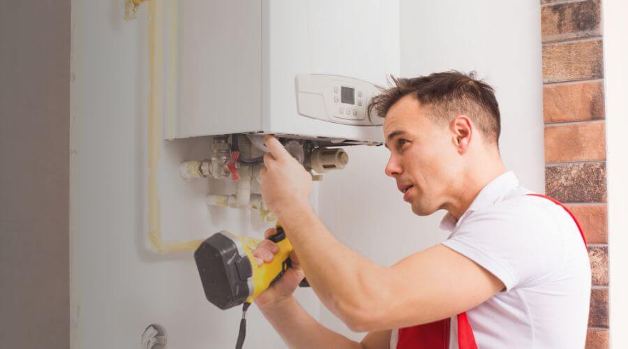 Local water heater installation in Sumava Resorts, IN